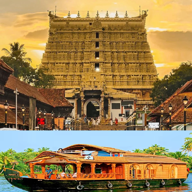 Chennai to Thiruvananthapuram & Alappuzha Houseboat Tour